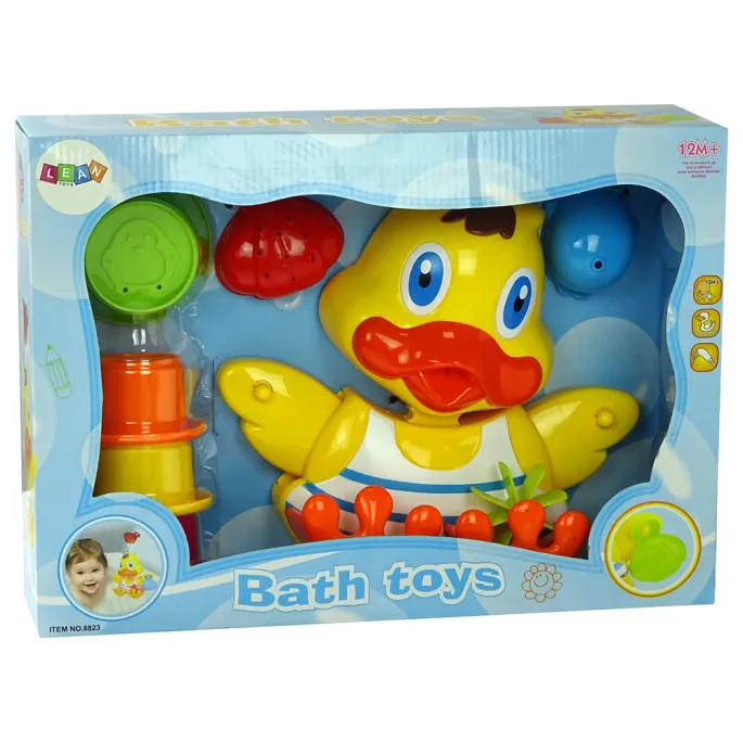 Kreatywny zestaw z kubeczkami i kaczuszką na prezent dla dziecka