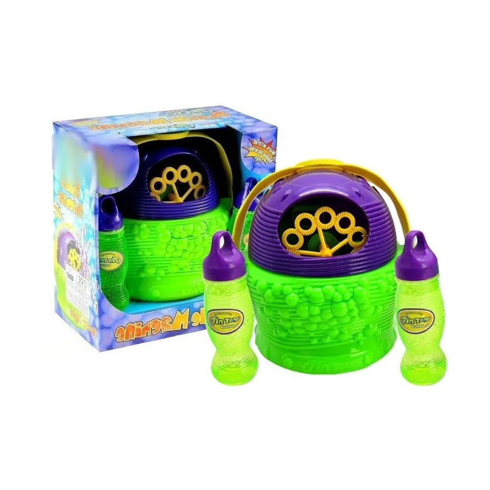 Maszyna do robienia baniek mydlanych z płynami w zestawie