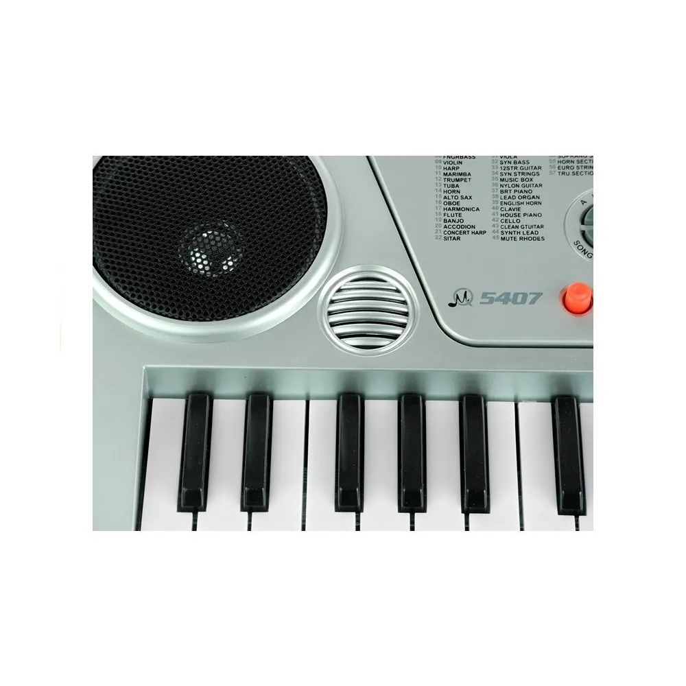 Kolorowy keyboard dziecięcy MQ5407 z regulacją dźwięku