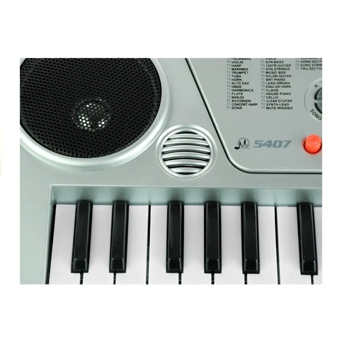 Kolorowy keyboard dziecięcy MQ5407 z regulacją dźwięku