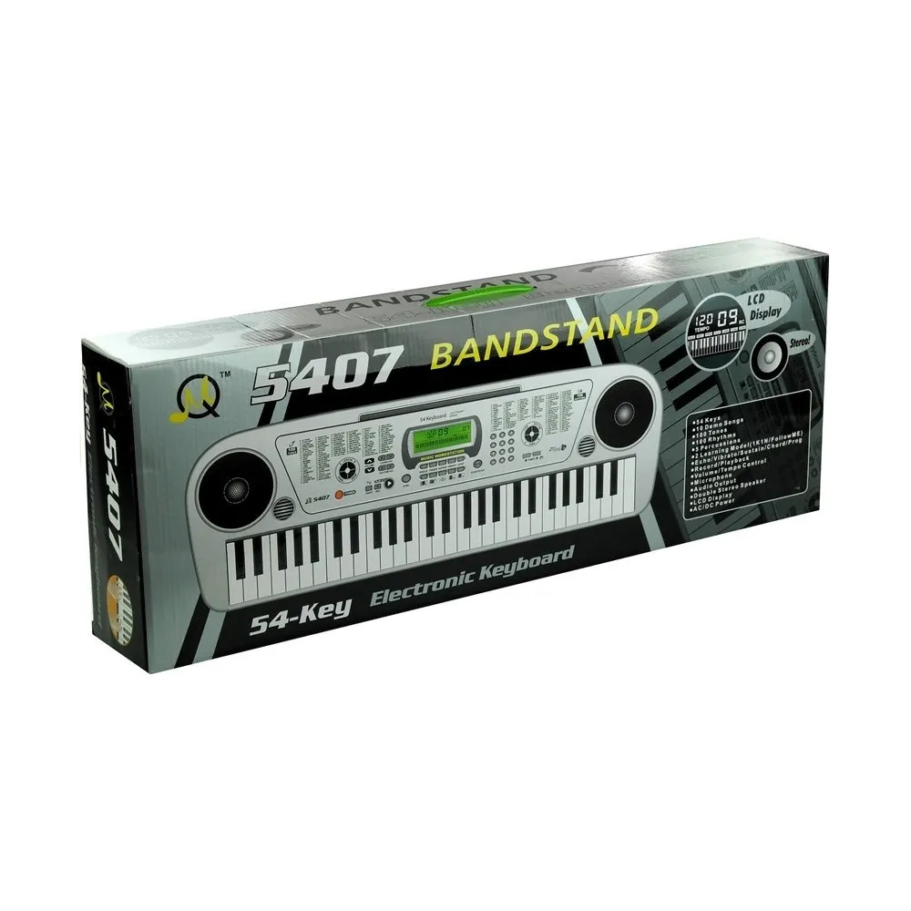 Keyboard MQ5407 z ładowarką, idealny na prezent dla młodego muzyka