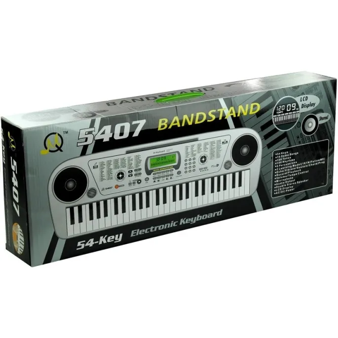 Keyboard MQ5407 z ładowarką, idealny na prezent dla młodego muzyka