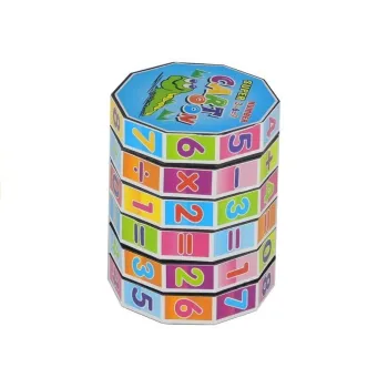 Kostka edukacyjna walec matematyczny układanka dla dzieci do nauki liczb