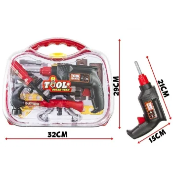 Walizka z akcesoriami do majsterkowania dla najmłodszych