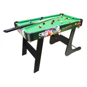 Duży drewniany stół bilardowy do rodzinnej gry i zabawy