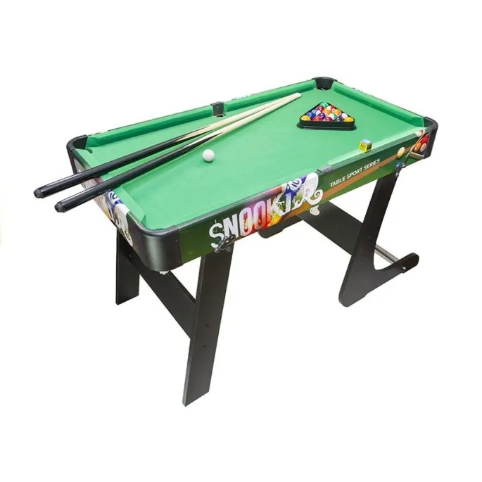 Składany stół bilardowy z zielonym suknem świetny dla dzieci