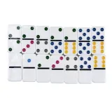 Gra Logiczna Domino Metalowe Opakowanie 28 Elementów