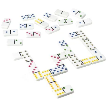 Gra Logiczna Domino Metalowe Opakowanie 28 Elementów