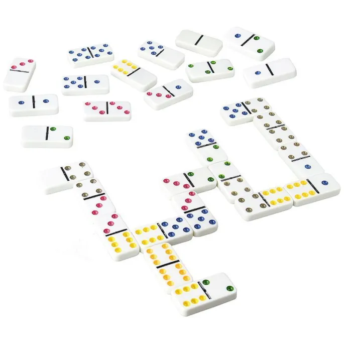 Gra Logiczna Domino Metalowe Opakowanie 28 Elementów