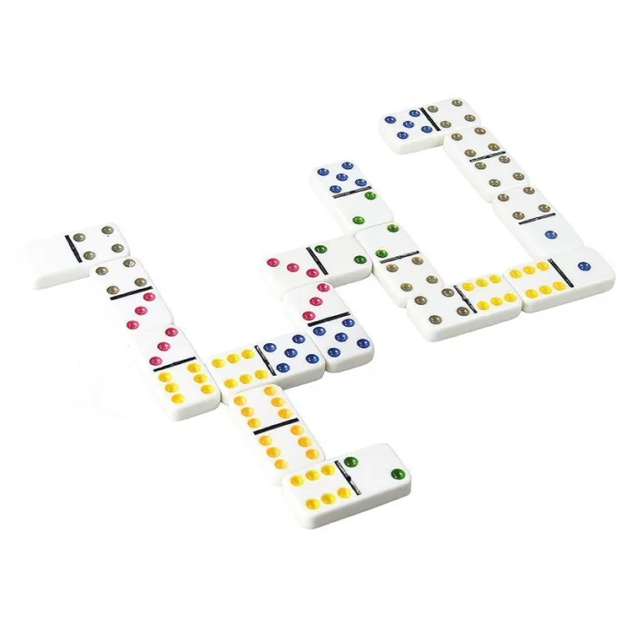 Gra Logiczna Domino Metalowe Opakowanie 28 Elementów