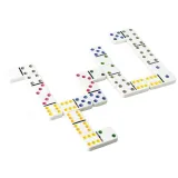 Gra Logiczna Domino Metalowe Opakowanie 28 Elementów