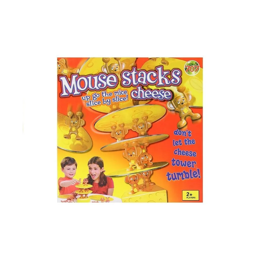 Rodzinne rozgrywki z grą Serowa Wieża z Myszkami dla dzieci