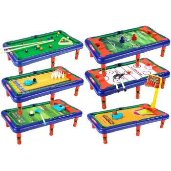 Wielofunkcyjny stół do gry 6 w 1 dla dzieci powyżej 5 lat