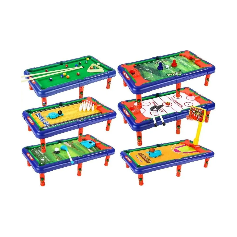Wielofunkcyjny stół do gry 6 w 1 dla dzieci powyżej 5 lat