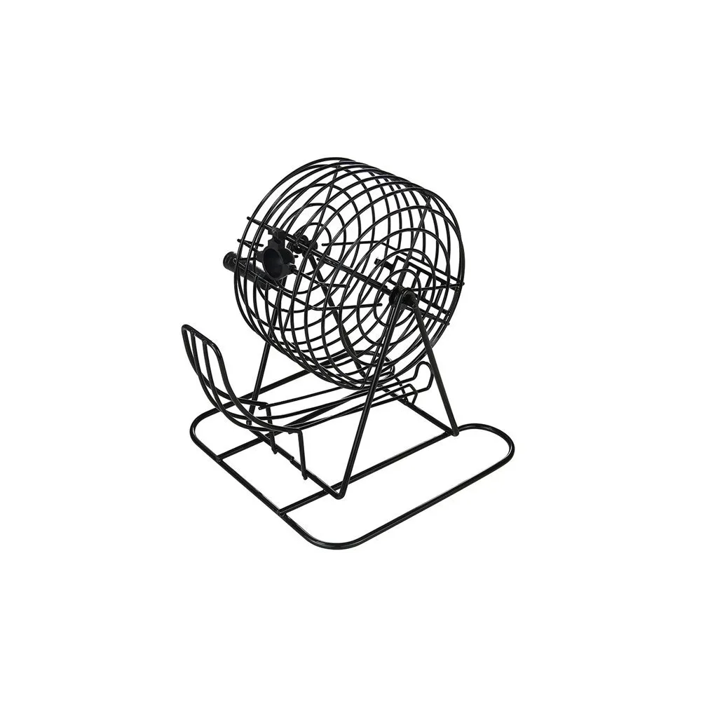 Zestaw do gry Bingo Lotto z metalowym bębnem i numerowanymi kulami