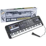 Keyboard MQ-6102 z mikrofonem dla dzieci, idealny do nauki muzyki