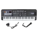 Bezpieczny keyboard dla początkujących muzyków, model MQ-6102 z mikrofonem