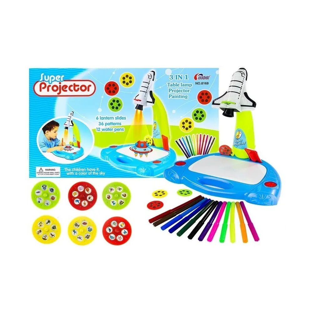 Projektor Rzutnik Rakieta Do Malowania 36 Obrazków