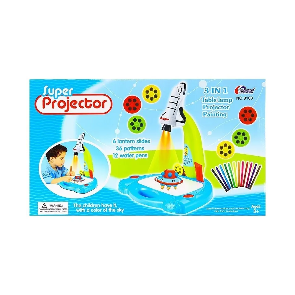 Projektor Rzutnik Rakieta Do Malowania 36 Obrazków