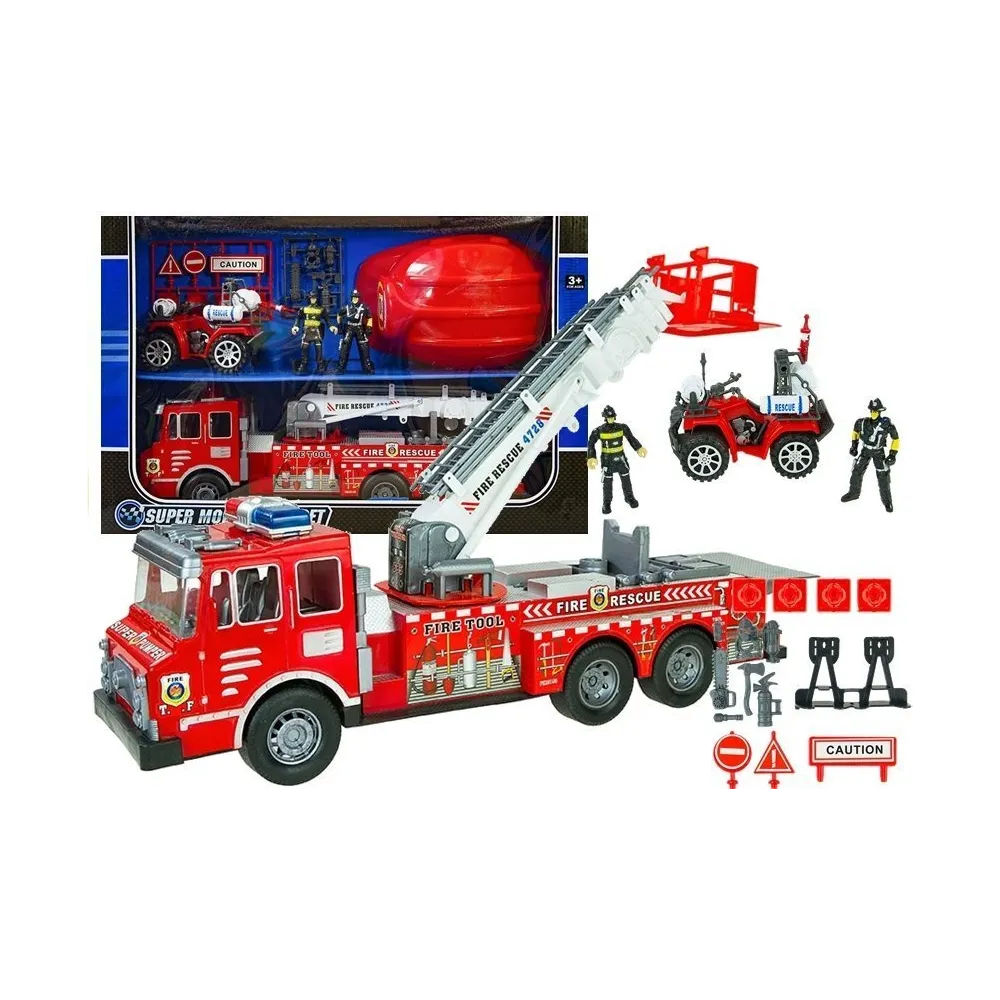 Duży wóz strażacki z zestawu straż pożarna dla dzieci