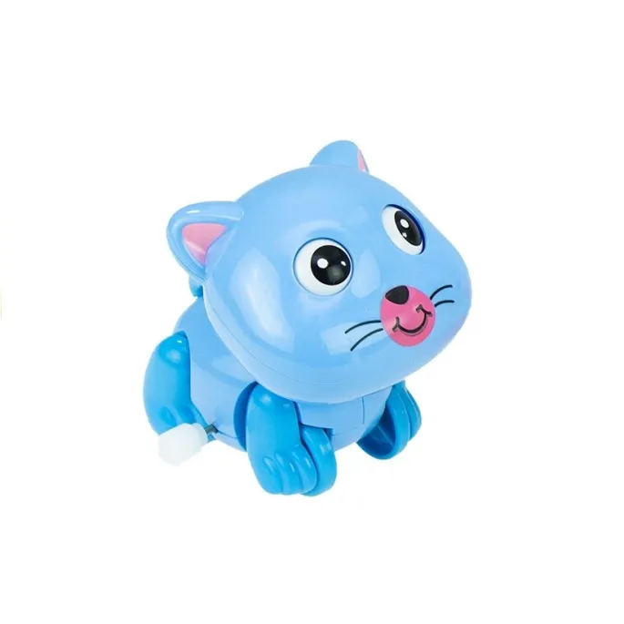 Kolorowy kotek dla dzieci jako nakręcana zabawka interaktywna