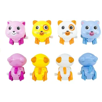 Nakręcane zwierzątko kotek na płaskiej powierzchni