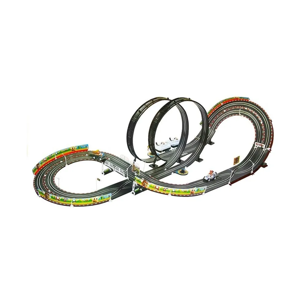Elektryczny tor wyścigowy z pętlami i samochodzikami