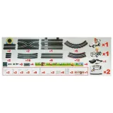 Samochody RC Mario na torze z LED i funkcją turbo