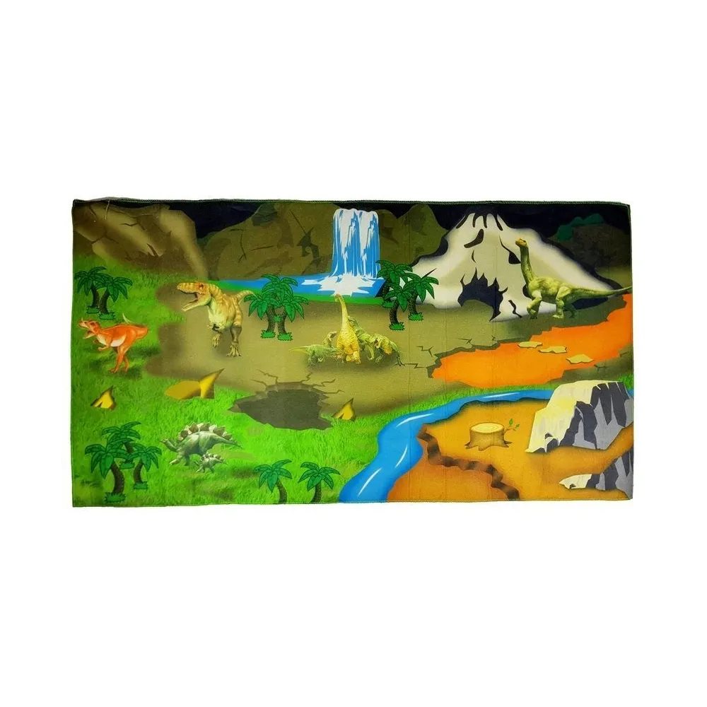 Kolorowa mata z dinozaurami do zabawy i nauki dla dzieci