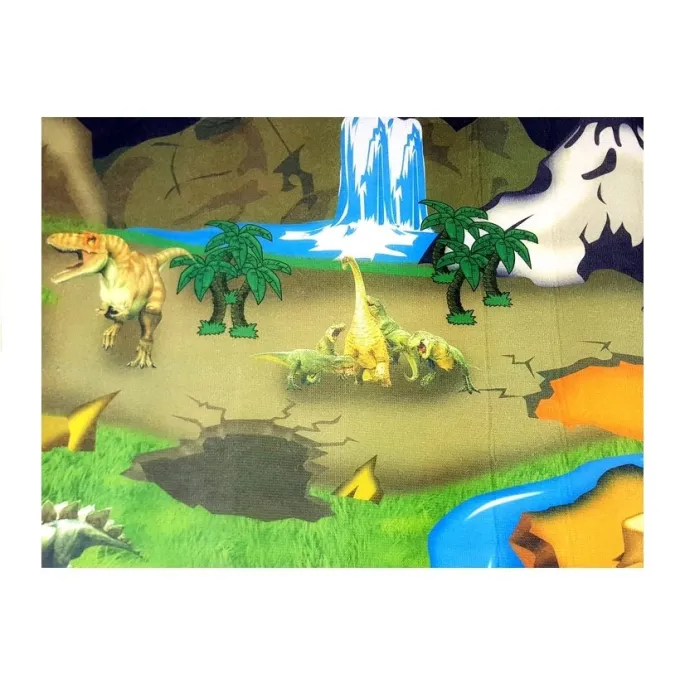 Miękka mata podłogowa dla dziecka z motywem dinozaurów
