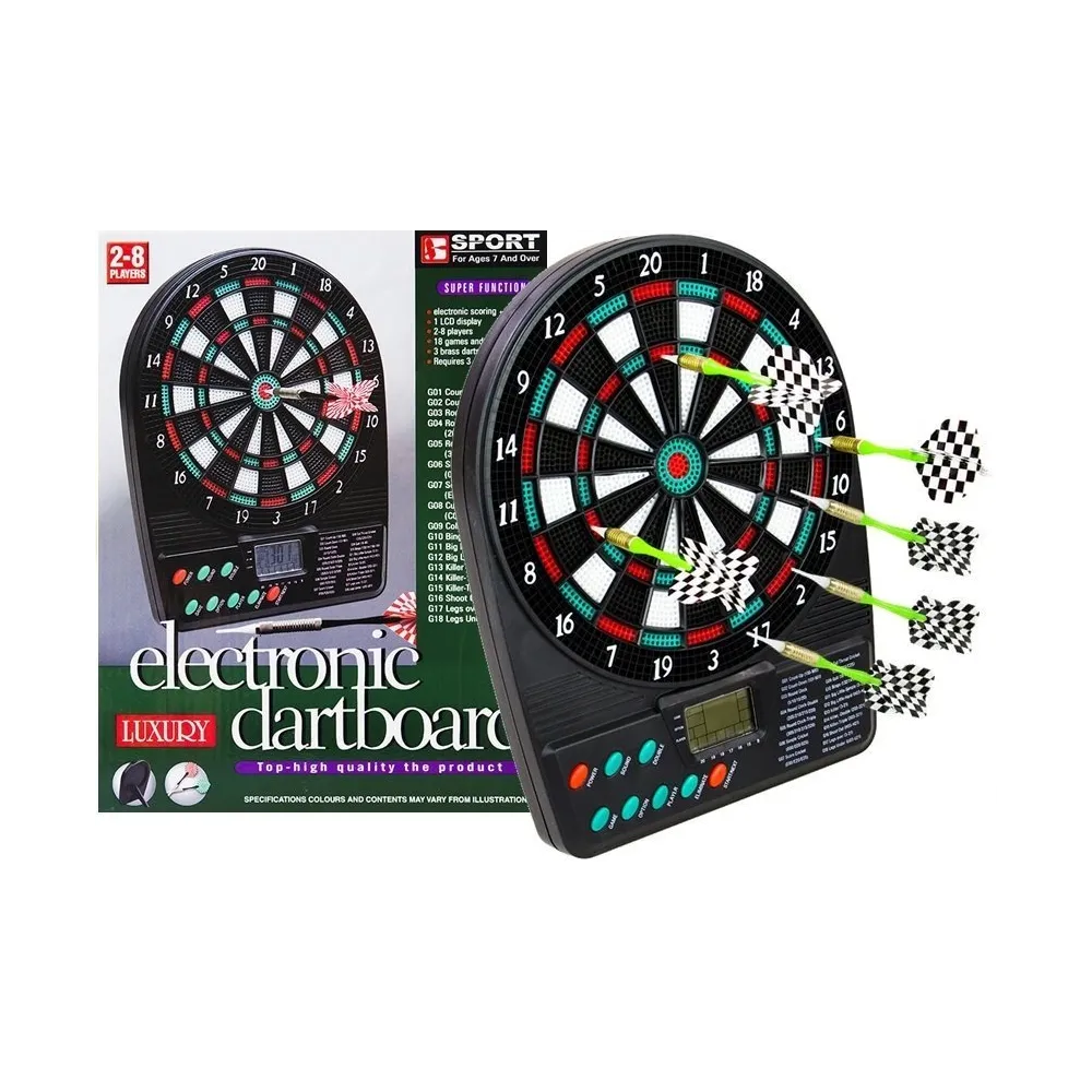 Elektroniczna tablica do rzutek zapewniająca emocjonującą zabawę