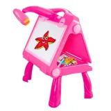 Dwustronna tablica edukacyjna 4w1 do malowania kredą i markerami