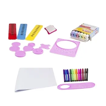 Stolik kreatywny dla dziewczynki z projektorem i zestawem rysunkowym