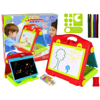 Tablica Składana w Walizkę Dwustronna 2w1 Na Kredę