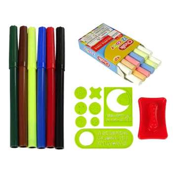 Tablica Składana w Walizkę Dwustronna 2w1 Na Kredę