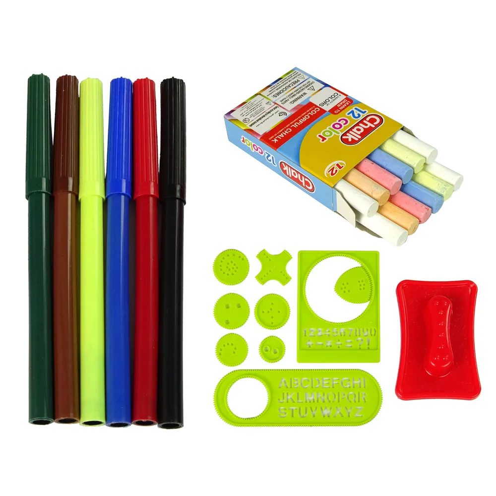 Tablica Składana w Walizkę Dwustronna 2w1 Na Kredę