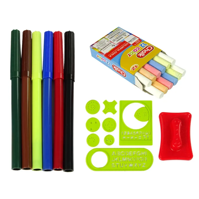 Tablica Składana w Walizkę Dwustronna 2w1 Na Kredę