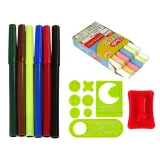 Tablica Składana w Walizkę Dwustronna 2w1 Na Kredę