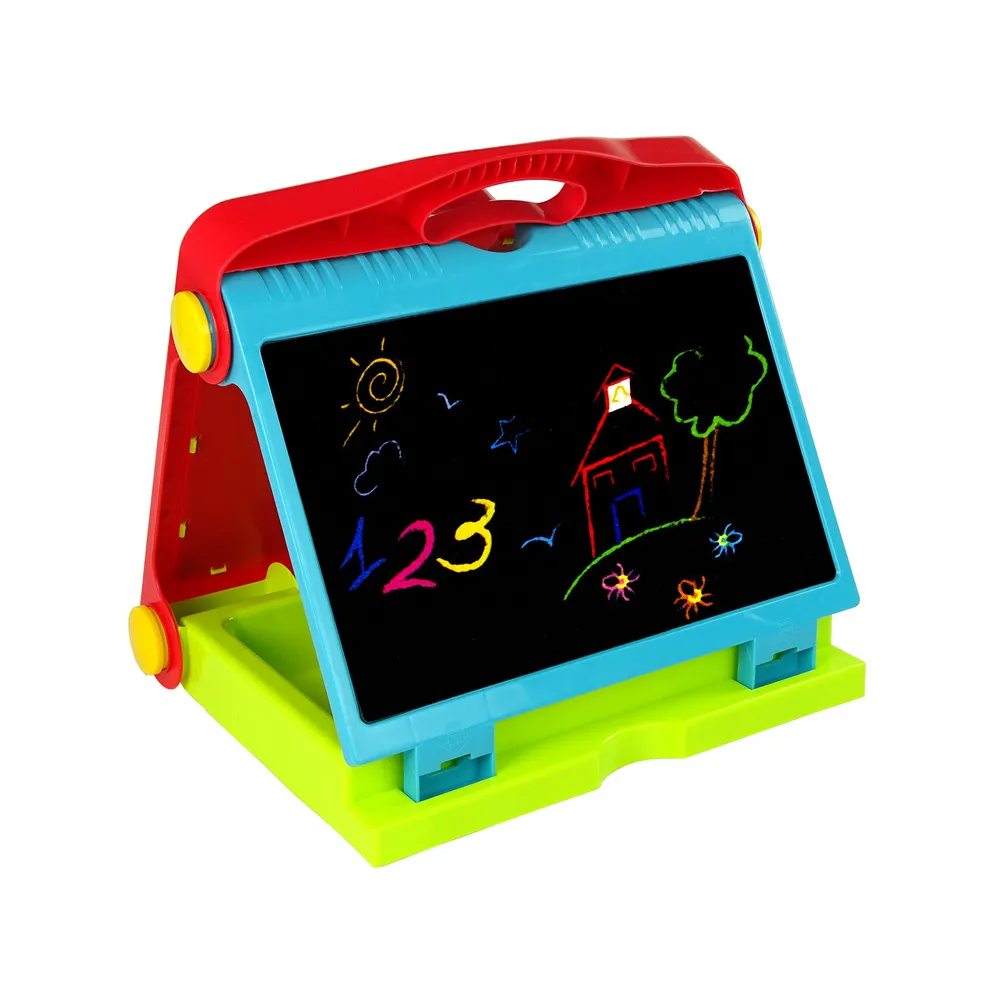 Tablica Składana w Walizkę Dwustronna 2w1 Na Kredę