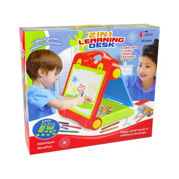 Tablica Składana w Walizkę Dwustronna 2w1 Na Kredę