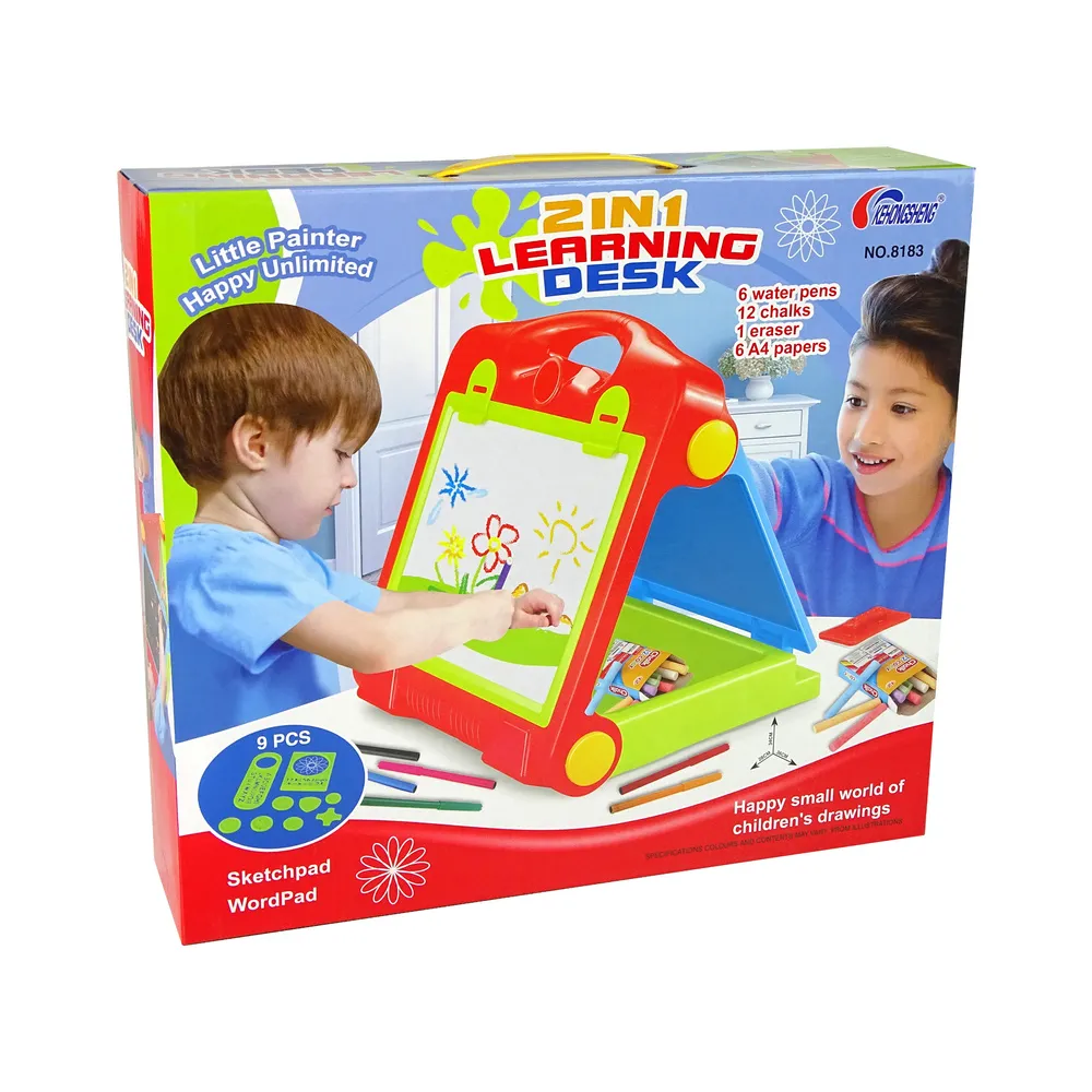 Tablica Składana w Walizkę Dwustronna 2w1 Na Kredę