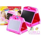 Tablica Na kredę Pisak + Pisaki Szblony 2w1