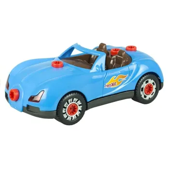 Zestaw warsztatowy z wiertarką i rozkręcanym autem