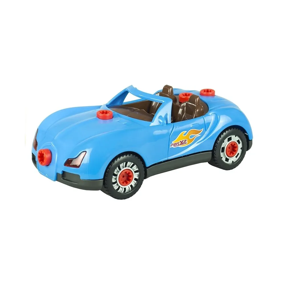 Zestaw warsztatowy z wiertarką i rozkręcanym autem