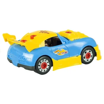 Kolorowy samochód do skręcania dla małych mechaników