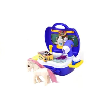 Przenośny zestaw salonu konika dla zabawy i nauki opieki nad zwierzątkiem