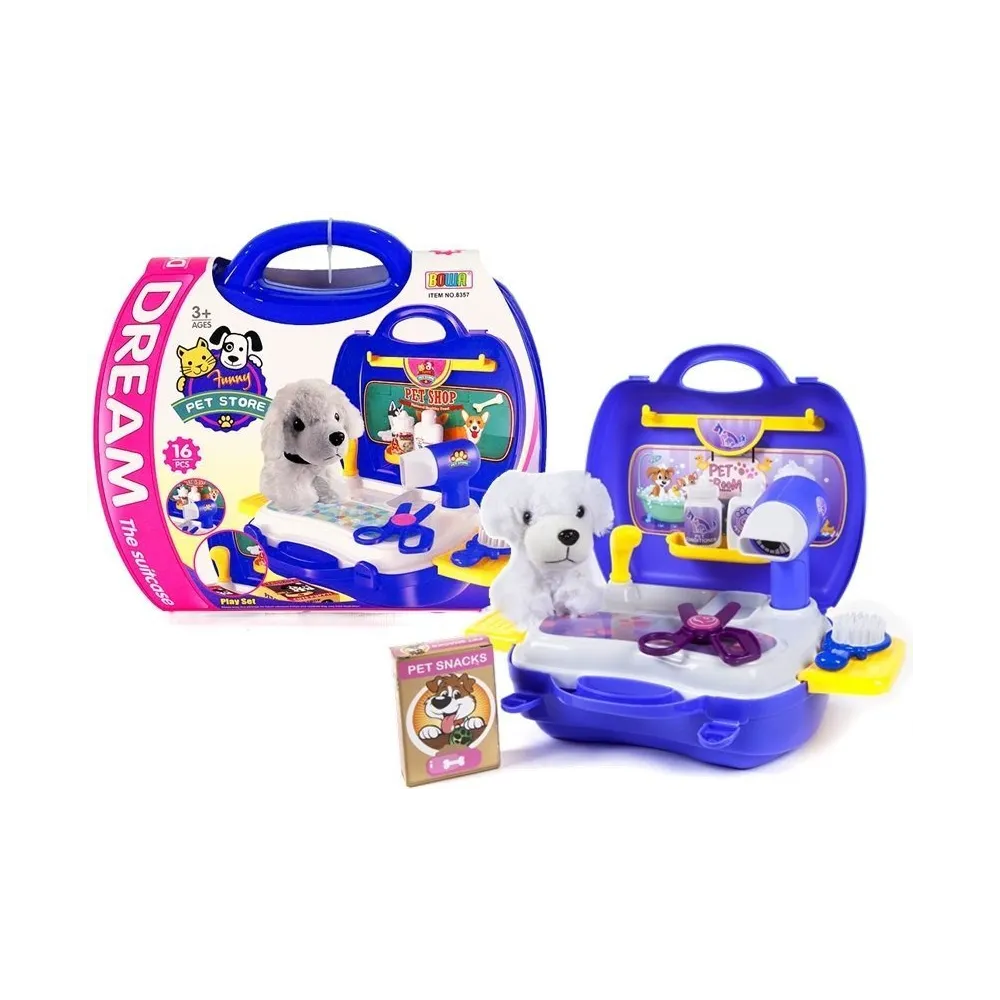 Zestaw Fryzjerski Piesek w Walizce – zabawka dla dzieci