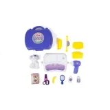 Zabawka edukacyjna do pielęgnacji pieska w przenośnej walizce