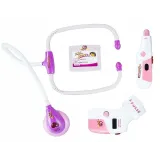 Zestaw Lekarski W Walizce Różowy Stetoskop Lekarz