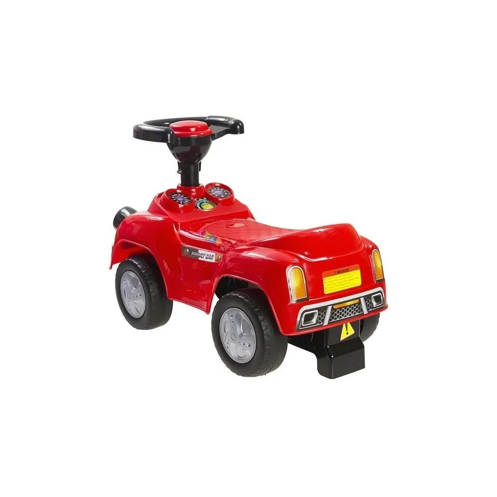 Lekkie autko na jeźdzenie z piszczkiem w kierownicy dla najmłodszych